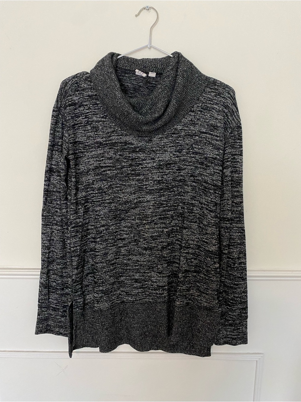 GAP Charcoal Heather Cowl Neck Sweater
